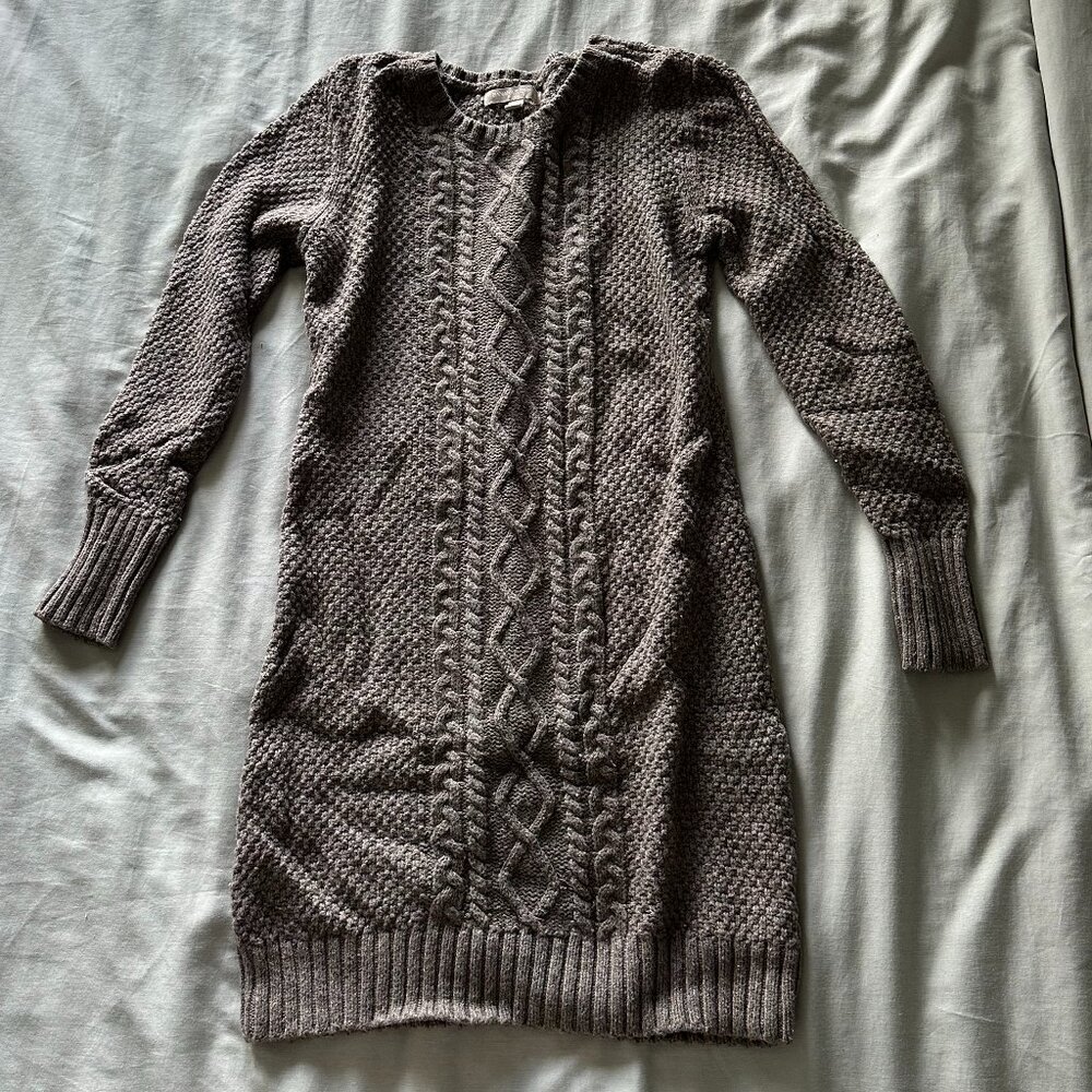BR Beige sweater dress/tunic Size S
